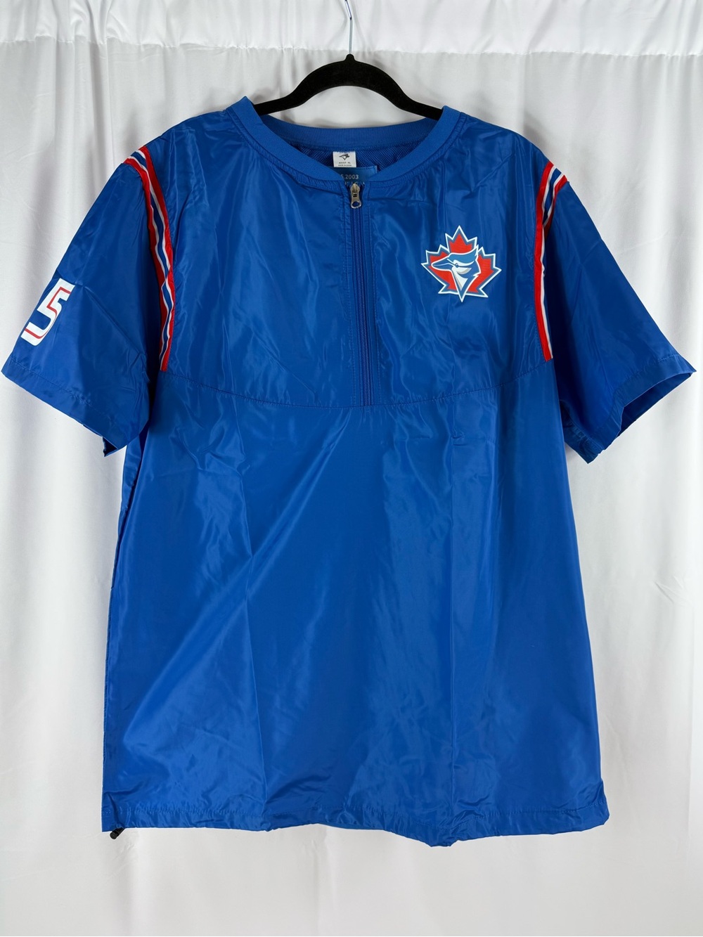 Toronto Blue Jays Carlos Delgado Short-Sleeved Retro Windbreaker MLB XL Pullover